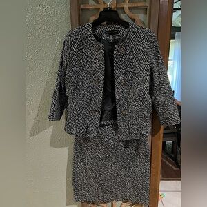 Vintage New York & Company Cotton Skirt Suit Set